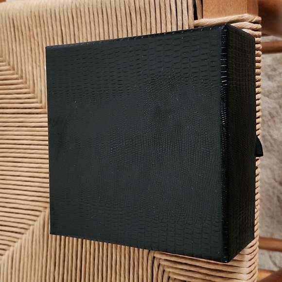 Chanel parfume box black reptile 2 section box - Picture 2 of 6